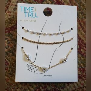Time and Tru Anklet Set